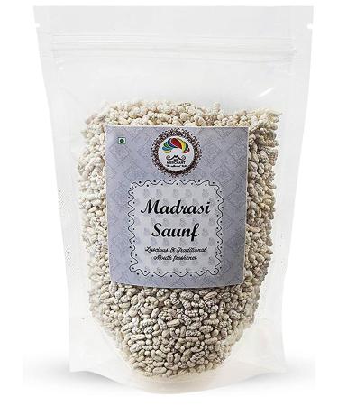 Mr. Merchant Mouth Freshener White Sweet Fennel Seeds Mukhwas (Madrasi Saunf) 400 gm_Packing May Vary