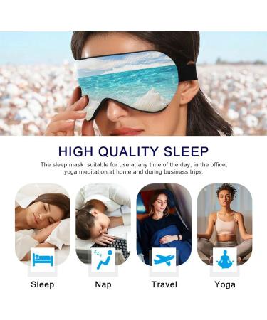Summer Beach Starfishes Sleep Mask | Adjustable Eye Shade Cover for Men and Women - Buy Online on GoSupps.com