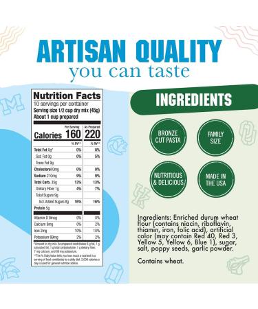 Penn State Nittany Lions Shaped Pasta & Salad Dressing Mix (2 Pack) - 16 oz - Authentic Penn State Pasta Salad Kit - Buy Online on GoSupps.com