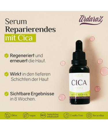 Ardaraz Repaired Serum - Anti-Fold CICA Extract Face Serum for Sensitive Skin | Regenerate & Reduce Spots - 30ml - Buy Online on GoSupps.com