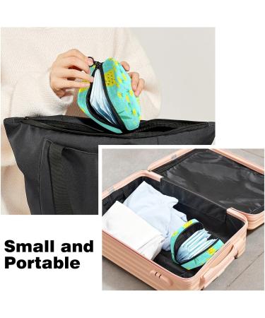 Pineapple Heart Pattern Menstrual Pad Storage Bag - Portable Sanitary Pouch for Teen Girls & Women - Color 5 - Buy Online on GoSupps.com