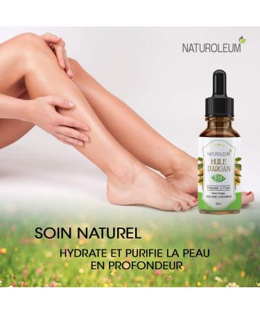 Pure Argan Oil - Cold Pressed Biologically Certified | Anti-Aging Moisturizer for Face Skin Hair Nails & Body (50ml) - International Shipping Available - Buy Online on GoSupps.com