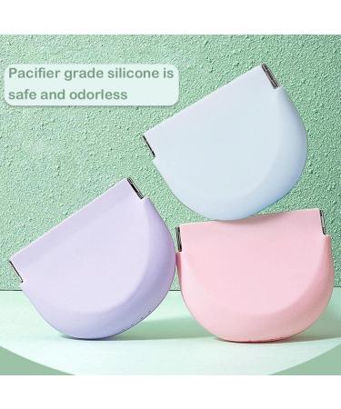 Soft Silicone Protective Cover for Braces - Jaw-Friendly Ventilated Self-Closing - Light Blue 90x75x25mm - Buy Online on GoSupps.com