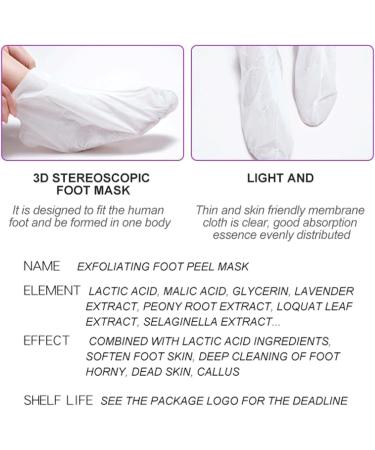 5 Pair Foot Mask - Intensive Peeling & Moisturizing Socks for Dry & Cracked Feet | Foot Spa Treatment for Men & Women - Buy Online on GoSupps.com