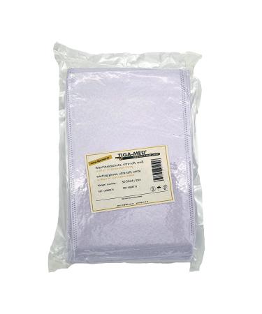 Tiga-Med Disposable Molton Wash Gloves - 250 Pack | White Wash Gloves for Body & Intimate Care - Buy Now! - Buy Online on GoSupps.com