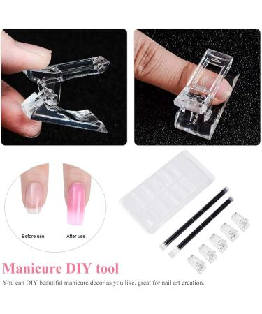 Minkissy 1 Set Nail Extension Set Led Builder Clamps Nail Tech Accessories Nail Form Clips Finger Extension Manicure Tool Nail Kits Builder Assistant Tool Aluminum Alloy Self Made Extend - Buy Online on GoSupps.com