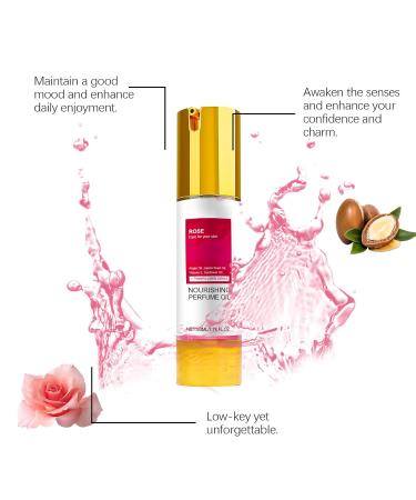 Rose Perfume Oil Natural Perfume Oil Body Oil Scented Body Juice Oil Floral Scents Nourishing & Enhancing Charm Plant Ingredients for Skin Care Nourishing & Enhancing Charm (1 Pcs) 1.76 Fl Oz (Pack of 1) - Buy Online on GoSupps.com
