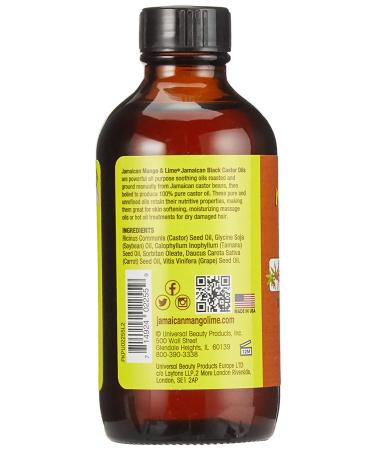 Jamaican Mango & Lime Black Castor Oil 4 oz - Original Formula - Buy Online on GoSupps.com