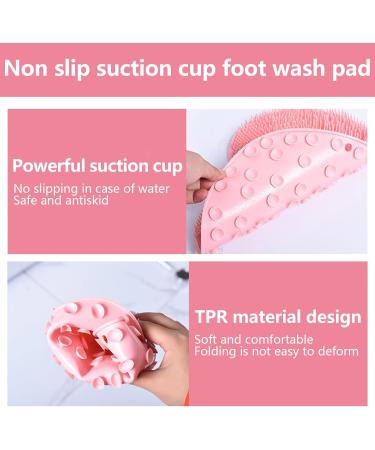 Shop Foot Brush for Shower - Non-Slip Silicone Massage Pad & Suction Cup | Relieve Tired Feet Effortlessly - Buy Online on GoSupps.com