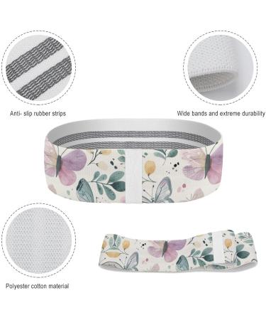 Shop High-Quality Butterfly Printed Resistance Bands | Fabric Exercise & Leg Bands for Ultimate Fitness - Buy Online on GoSupps.com