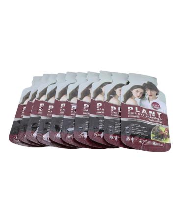 Yinhing 10Pcs Bubble Hair Dye Nondamaging Dark Brown Hair Dye Shampoo for Gray Hair Coverage Nourishing Easy to Apply Rich Colors 30 ML Pack Ideal for Hair Types