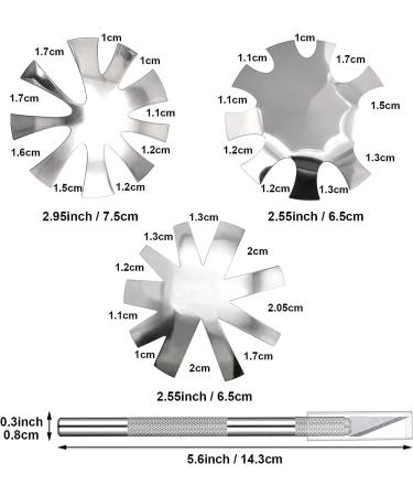 Stainless Steel French Nail Cutter Set with 5 Spare Blades for Acrylic Nails - Manicure Edge Trimmer Tool for Perfect Smile Line, Easy French Tip Cutting - Buy Online on GoSupps.com