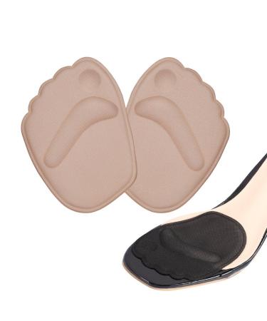 Boquite Metatarsal Pads for Women 2 Pairs Anti-Slip Pad Ball of Thick Ball of Foot Cushions All Day Pain Relief and Comfort One Size Fits Shoe Inserts for Women
