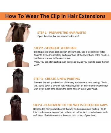 Hair Extensions Clip in Hair Extensions Human Hair Dark Brown Human Hair Clip in Hair Extensions Real Human Hair Double Lace Weft Brazilian Virgin Human Hair Extensions (#2) Natural Human Hair(20inch 20inches 240g - Buy Online on GoSupps.com