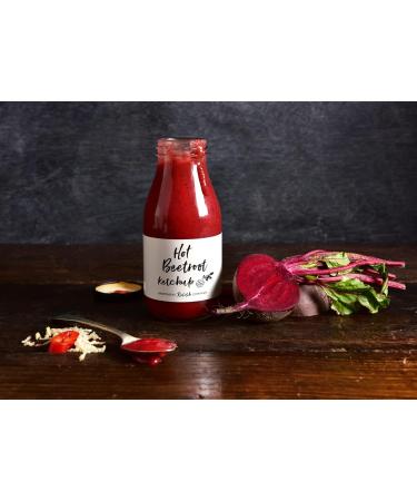 Hawkshead Relish Hot Beetroot Ketchup 285g - Spicy and Tangy Condiment - Buy Online on GoSupps.com
