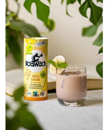 Buy Koawach Chocolate Drink - Vegan Banana Flavor (12x235ml) | Organic Fairtrade Drinking Chocolate & Energy Drink - Buy Online on GoSupps.com