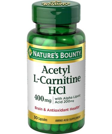 Nature's Bounty Acetyl L-Carnitine HCI  400 mg 30 Capsules