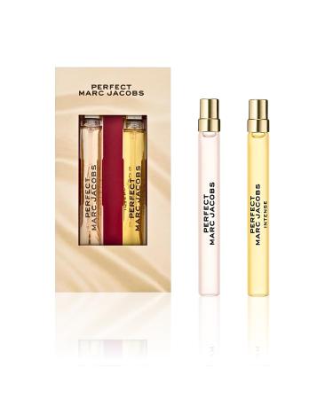 Marc Jacobs Perfect Perfume for Women Travel Pen Spray Gift Set .33 Fl Oz Each Perfect + Perfect Intense