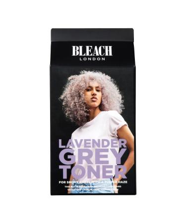 BLEACH LONDON Lavender Grey Kit - Yellow Brass Removing Color Depositing Formula For Lavender Grey Base For Blonde Hair & Post Bleached Hair Vegan Cruelty Free Ammonia Free