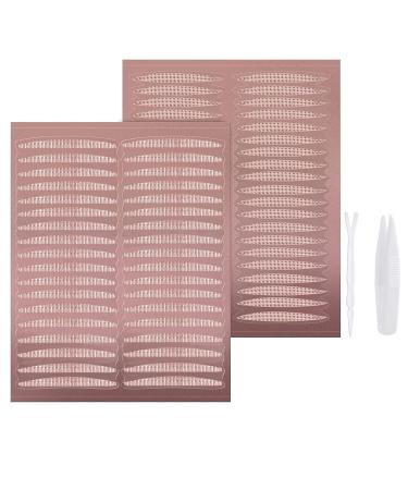 Slip -floating stripes invisible 360 pieces for eyelid lift without op eyelid stripes breathable mesh dm eyelid lifting loophid tapes skin color eyelid tape sports tools 2typeu101 (l)