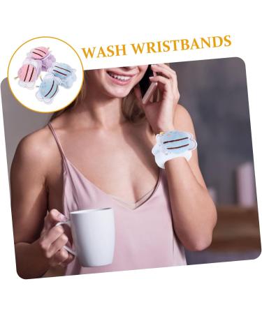 WOONEKY 4pi ces Bracelets De Lavage De Visage Absorption Eau Design Abeille Accessoires Spa Confortables Pour viter Humidit Lors Du Lavage Du Visage - Buy Online on GoSupps.com