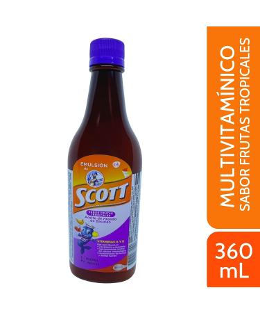 Scott's Emulsion Tropical Fruit 360ml (12 Fl Oz) - Pack of 1 - Buy Online on GoSupps.com