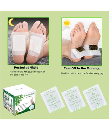 Detoxification Plaster for Feet - 100 Natural Deep Cleansing Foot Pads | Stress Relief & Deep Sleep | Adhesive Foot Care Solutions - Buy Online on GoSupps.com