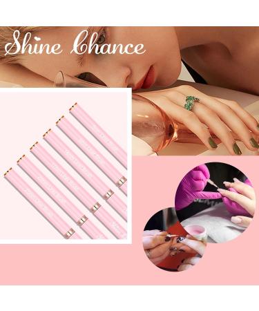 Shince Chance Nail Art Liner Brushes Set 6Pcs Gel Polish Fine Drawing Tools for Nail Art Pink Acrylic Stripping Painting Pens - Buy Online on GoSupps.com