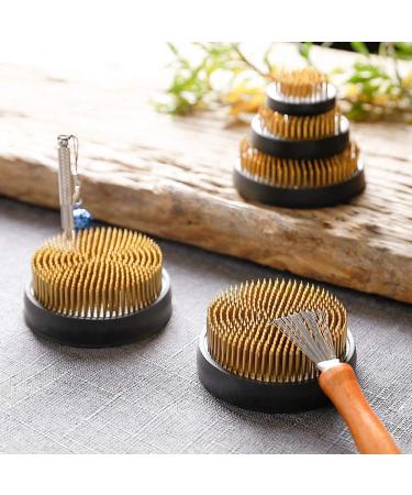 Round Metal Flower Arranger Tool with Rubber Gasket - 34mm | Floral Arrangement Pin Holder for DIY Flower Craft - Buy Online on GoSupps.com