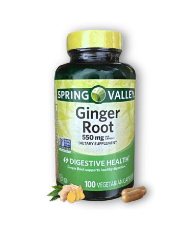 FUSION SHOP STORE Smart choices meaningful life! Ginger Root 550mg- Organic Supplements 100 Capsules (Pack of 1)