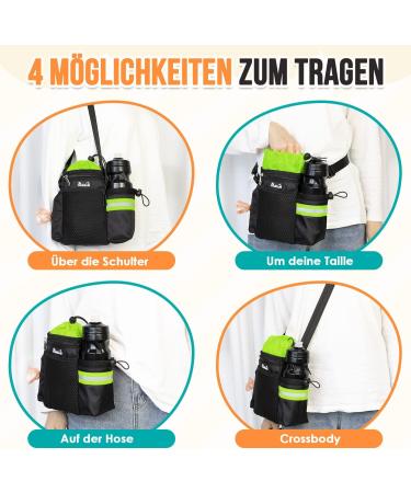 Slowton Treats for Dogs - Large Storage Feed Bag & Hands-Free Snack Pack with Reflective Strip - Perfect for Dog Training & Walks - Buy Online on GoSupps.com