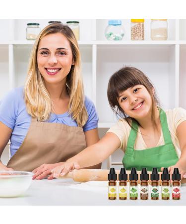 Food Flavouring Oil- 12 Pack Concentrated Flavoring Oil Flavour Drops Extracted Oil Liquid Lip Gloss Flavouring Oil for Baking Cooking Cosmetics Soap Making- Water & Oil Soluble - 6ml 12 Food Flavouring Oil - Buy Online on GoSupps.com