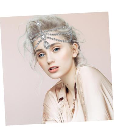 Head Chain Jewelry for Women Rhinestone Head Chain Hair Jewelry Head Chain Rhinestone Hair Jewelry for Women Rhinestone Headpiece Head Chain for Women Head Jewelry for Women 28.4x1.6cm Silver - Buy Online on GoSupps.com