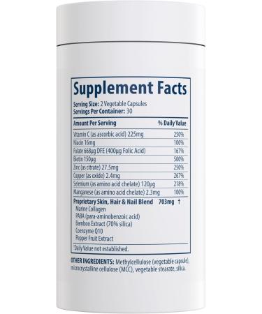 MiamiMD Total Beauty Matrix Collagen Supplements for Women - Collagen Capsules with Vitamin C for Hair Skin and Nails - Cruelty Free - 60 Capsules 60 Count (Pack of 1) - Buy Online on GoSupps.com
