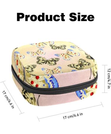 Butterfly Pattern Napkin Storage Bag | Portable Period Bag for Women & Teens - Perfect for Menstrual Cups & Breastfeeding Pillows - Buy Online on GoSupps.com