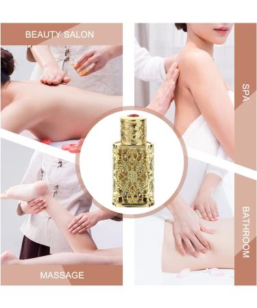 minkissy Metal Essential Oil Bottle Makeup Container Makeup Dispensing Container Leakproof Shampoo Container Dispensing Bottle Eye Dropper Bottle Glass Bottle inside Lecythus Miss Cosmetic Golden - Buy Online on GoSupps.com