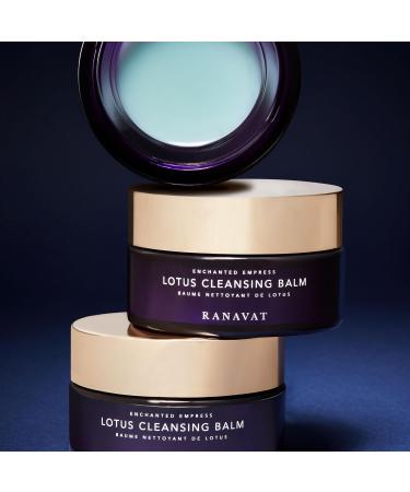 RANAVAT Lotus Facial Cleansing Balm - Gel to Milk Makeup Remover | Resurfacing Cleanser with Blue Tansy & Jasmine | All Skin Types (3.4 oz) - Shop Internationally - Buy Online on GoSupps.com