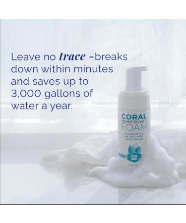 Coral Nano Silver Foaming Toothpaste Fluoride Free Natural Remineralizing Tooth Foam Whitening SLS & Glycerin Free with Xylitol & Coral Calcium Mint Flavor (4oz 3-Month Supply) Mint 4.2 Ounce (Pack of 1) - Buy Online on GoSupps.com