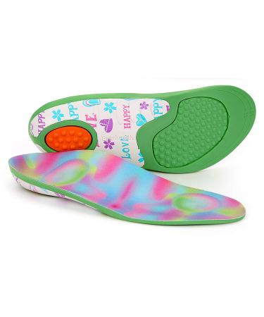 Kids Orthotic Insoles Shoe Inserts Foot Arch Support & Deep Heel Cup for Flat Feet  Pronation  Plantar Fasciitis  Foot Pain Relief  Lightweight  Shock Absorbing and Breathable Insoles for Children Little Kid: 11.5-13.5 |...