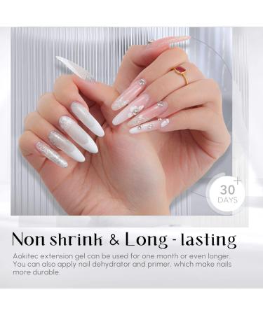 60ml White Poly Extension Nail Gel - Quick Building UV Gel for Salon-Quality Manicures | Perfect for Beginners and Pro Nail Techs - Buy Online on GoSupps.com