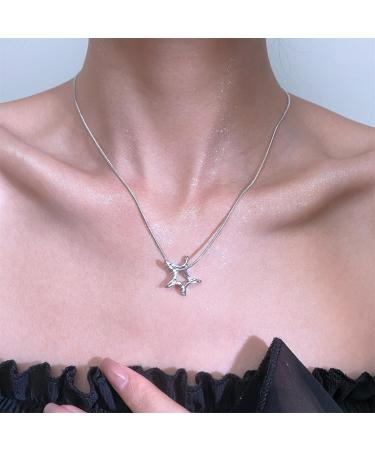 Shop Oralgos Fashionable Adjustable Necklace - Irregular Star Trailer Simple Collar & Cool Collarbone Chain - Perfect Party Jewelry - Buy Online on GoSupps.com