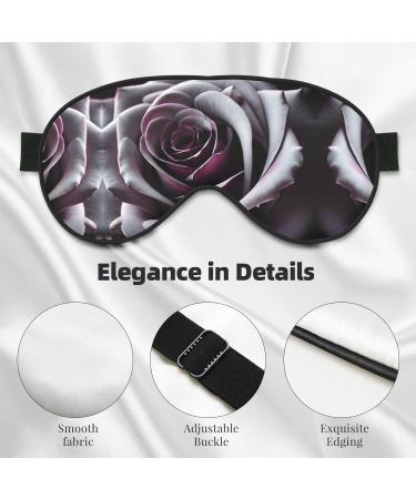 Gothic Rose Flower Print Double-Sided Eye Mask - Soft Lightweight Sleep Enhancer | International Shipping Available - Buy Online on GoSupps.com