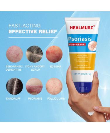 Buy Maximum Strength Psoriasis Cream - 4% Salicylic Acid for Fast Relief from Itch Redness & Scaling - 3.4 Oz - International Shipping Available - Buy Online on GoSupps.com