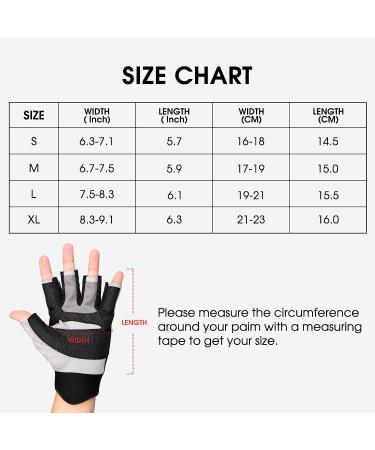FitsT4 Sailing Gloves 3/4 Finger | Ideal for Sailing, Yachting, Kayaking, Fishing | Medium Blue | Men and Women - Buy Online on GoSupps.com