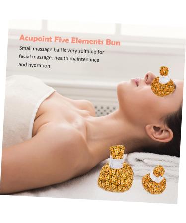 Cabilock 3-St Warm Roasted Wormwood Roll - Thai Herbal Compress Ball for Spa & Massage (8x6x6cm Yellow) | International Shipping - Buy Online on GoSupps.com