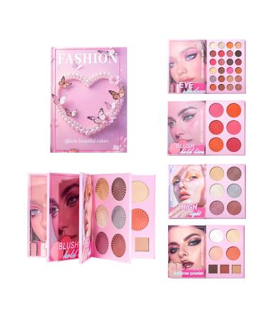 Palette Maquillage Visage - 43 Nuances Blush Highlighter Contour R sistant l'Eau - Palette de Fards Paupi res Color s Style Livre - Id al pour Mariage Soir e No l Anniversaire Quotidien Voyage