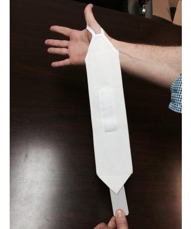 Therapist's Choice Elastic Wrap Around Wrist Support with Thumb Loop White Universal Size