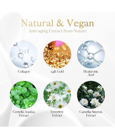 30 Pairs Collagen Under Eye Patches - Reduce Dark Circles & Puffy Eyes, Minimize Wrinkles, Anti-Aging Treatment - Cruelty-Free & Vegan - Buy Online on GoSupps.com