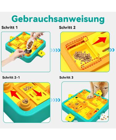 Dufuso Dog Toys - IQ Training & Stress Relief for Large Medium & Small Dogs | Level 3 Intelligence Toy (B-Blue) - Buy Online on GoSupps.com