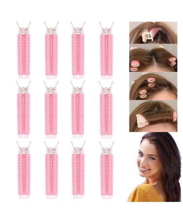 Styling Barrettes for Instant Volume Boost at the Roots of Your Hair with Fluffy Volumizer Clips! 1 Count (Pack of 12) Pink